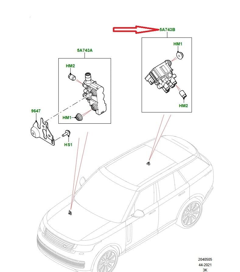 LR153323 Levelling Valve Rear Range Rover