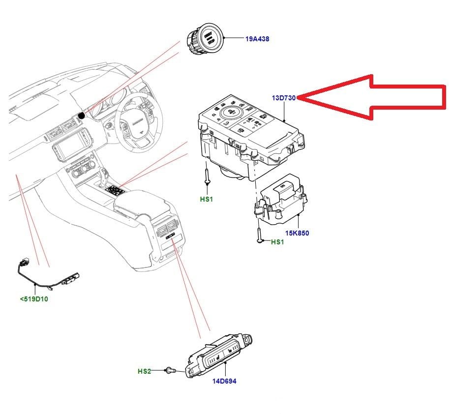 LR080240 LR061207 LR056956 LR055436 Vites Modülü
