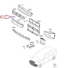 LR168396 Air Deflector Center Front Body