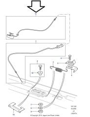 Defender 2007+ Motor Kaputu Açma Teli LR053793 FSC500020-L
