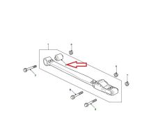 ANR3285-PY-YELLOW PolyBush Rear Radius Arm P38 Range Rover