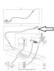 Defender 2007+ Engine Hood Release Wire FSE500080