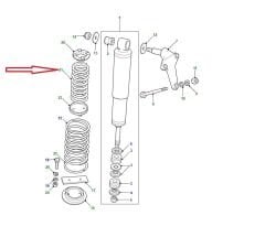 RRC3266-L Spring Rear Suspension Coil Helper Defender