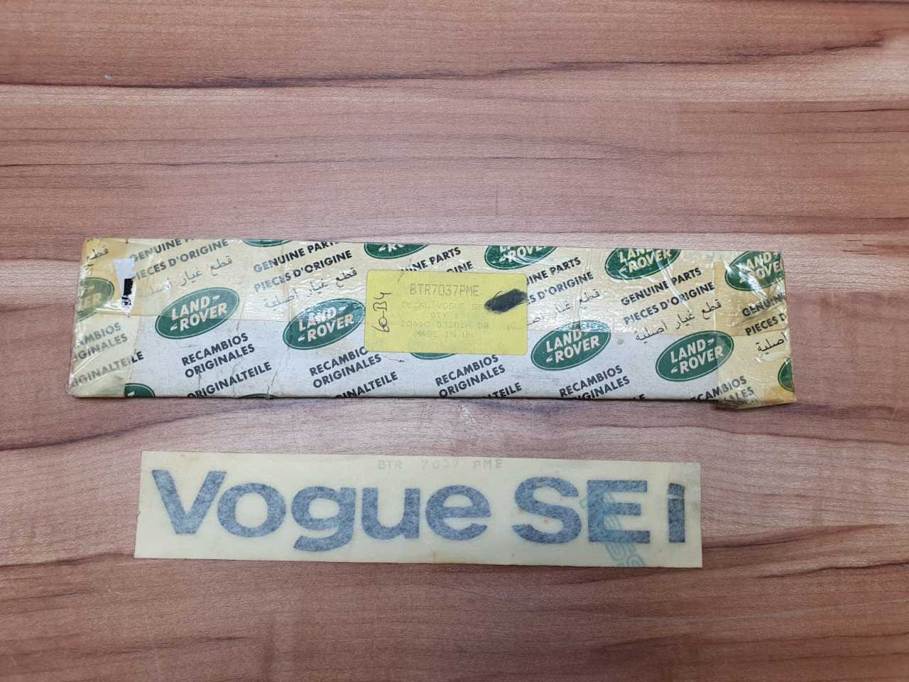 RRC Vogue SEi Çıkartması BTR7037PME