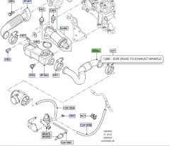 Range Rover EGR Pipe WAP000260