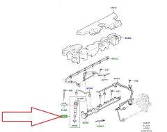 LR125522 JDE40835 Enjektör BOSCH 3.0 I6 Dizel