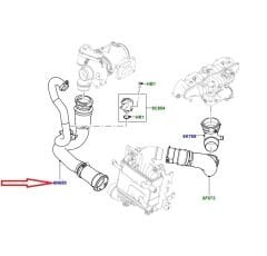 LR156362 LR142141 Turbo Hose Genuine