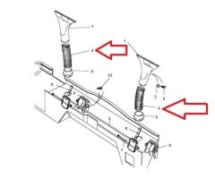 Defender Heating Mist Duct Hose MTC6382