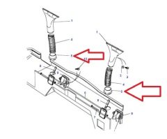 Defender Heater Air Intake Duct MRC7281