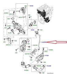 LR153987 LR139805 J9C26990 Exhaust Gas Pressure Sensor