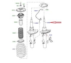 LR172307 LR157955 Shock Absorber Front RH Evoque