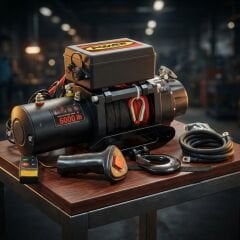 6000 LB Sentetik Halatlı Power Vinç