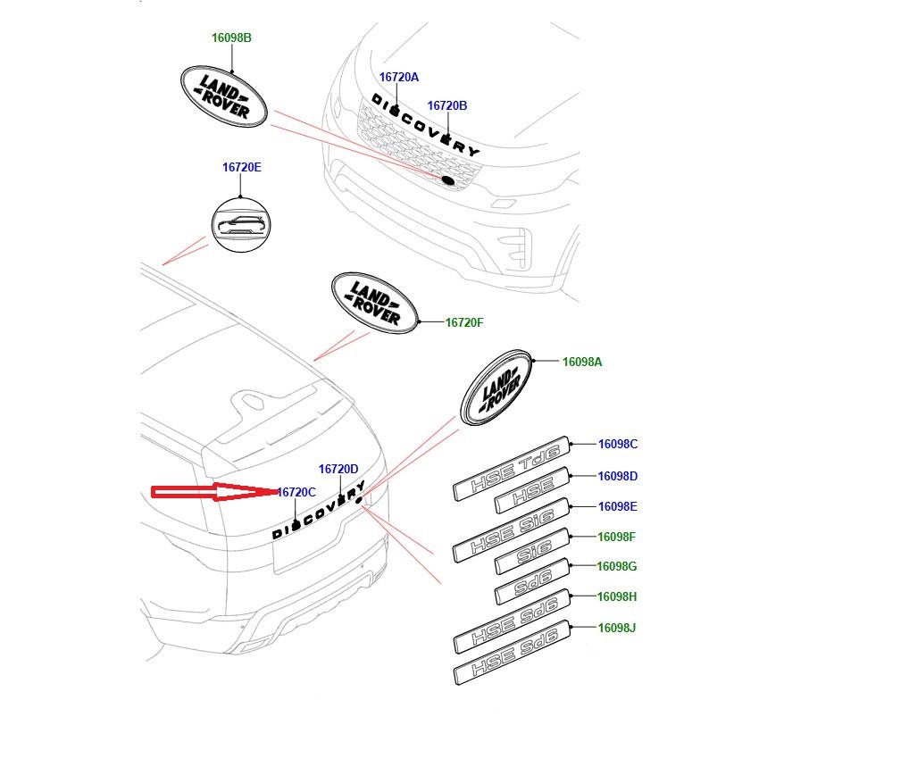 LR082800 Bagaj Yazısı DISCO Discovery 5