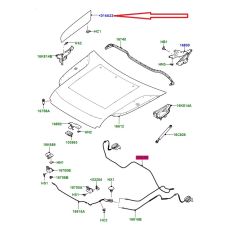 LR173853 LR146287 Bonnet Top Cheta Right Defender