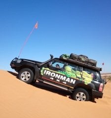 2.4m LED Illuminated Mast Flag MINING008
