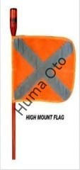 2.4m LED Illuminated Mast Flag MINING008
