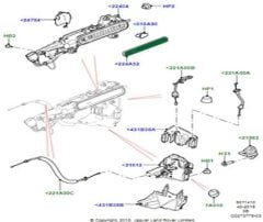 LR135269 Ön Kapı Kolu Kapağı Sağ Range Rover Velar
