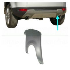 LR026328 Arka Tampon Alt Kapağı Sağ Range Rover Evoque