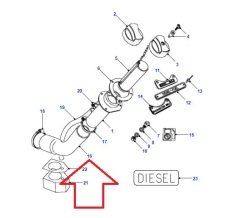 Defender Pikap Depo Mazot Dolum Hortumu RRC4418 72A12-33040-AA