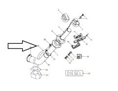 Defender Depo Havalandırma Hortumu ESR1287-L MLH100410